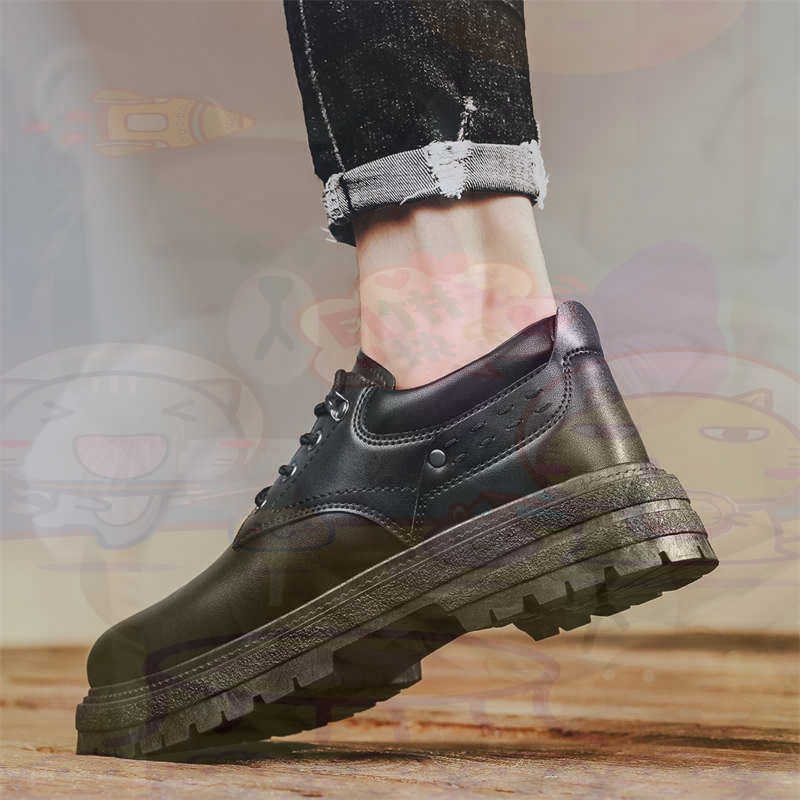 Streetwear Brand Golf - Sepatu Pria Tenis Pelatih Fashion Kulit