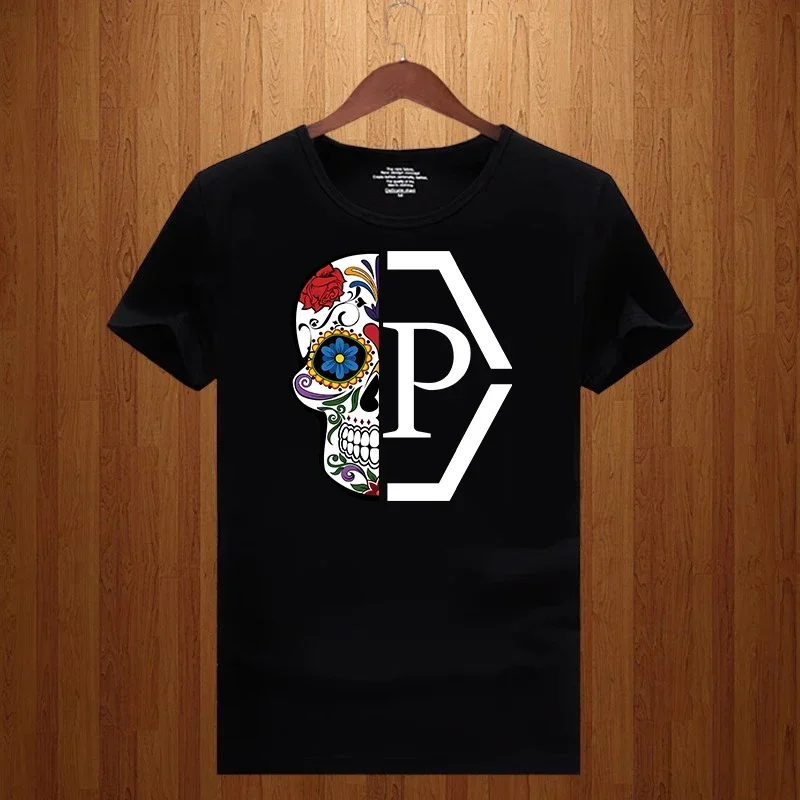 Streetwear Brand With Flowers - Kaos T-Shirt Lengan Pendek Longgar Motif