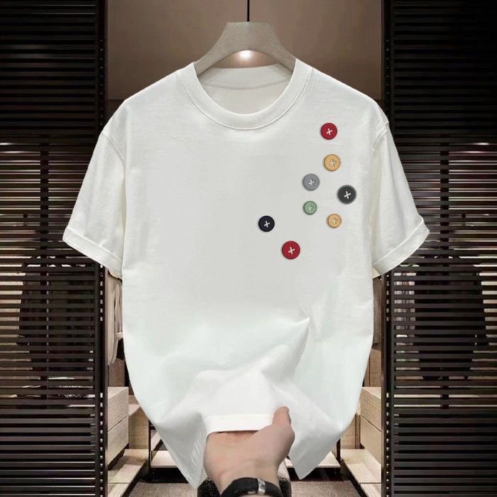 Streetwear Brand Jersey - Kaus Pria Katun Atasan Longgar Pakaian