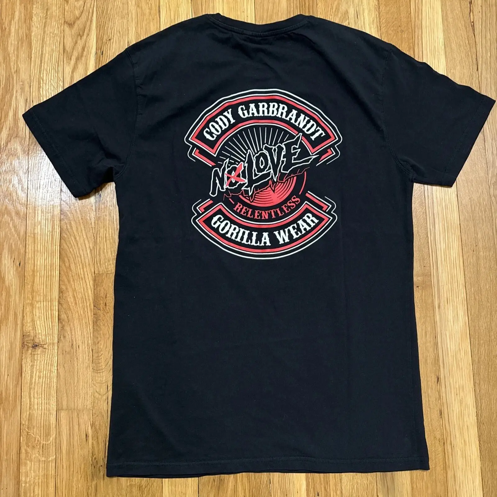 Streetwear Brand Vintage - Kaos Gorilla Brand Cody Garbrandt Hitam