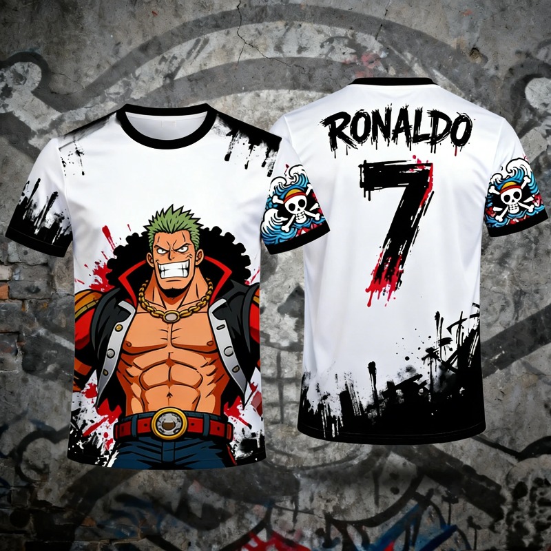 One Piece Luffy No.7 Jersey Ol - Streetwear Brand Jersey ulasan dan harga