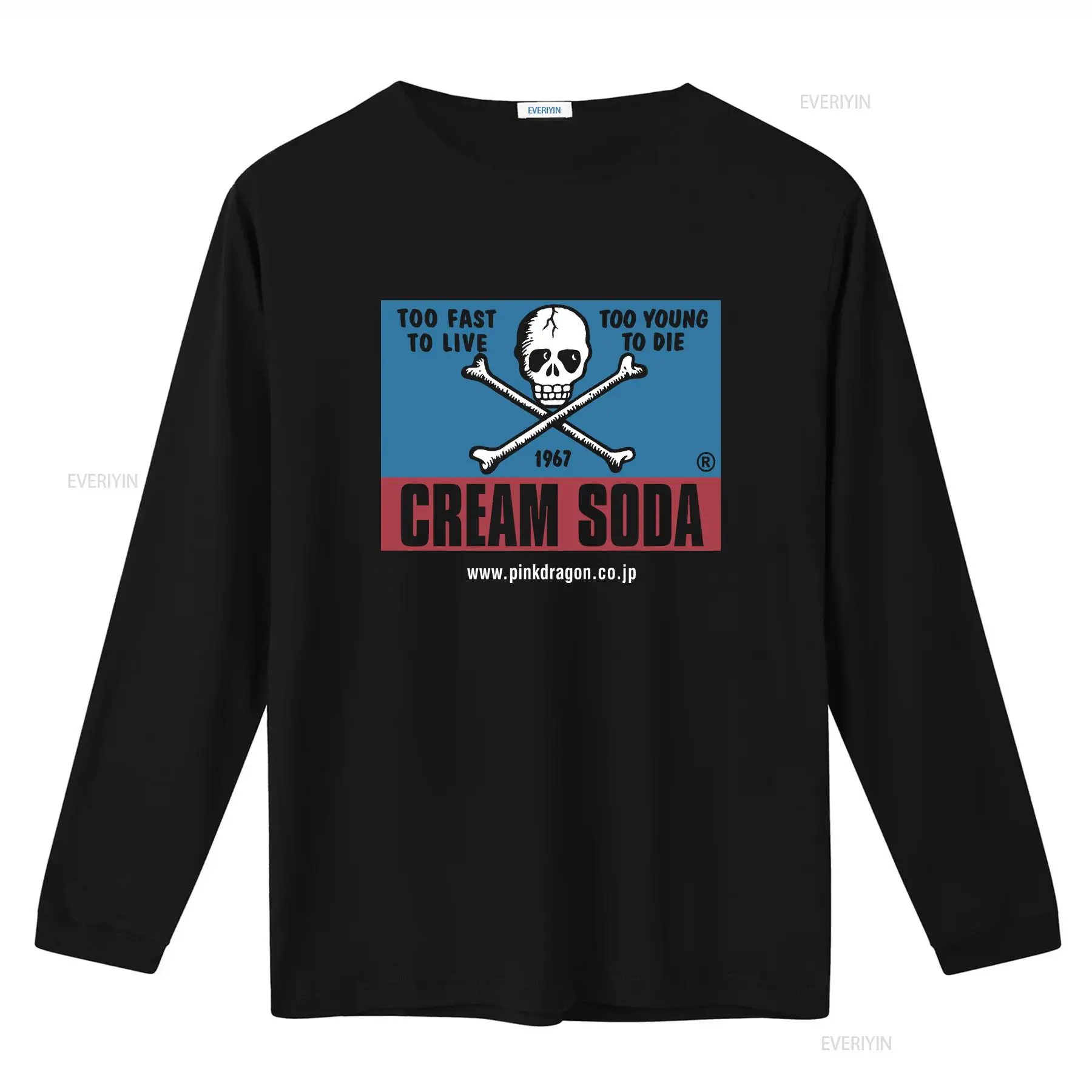 Kaos Vintage Cream Soda Skull  - Streetwear Brand Vintage ulasan dan harga