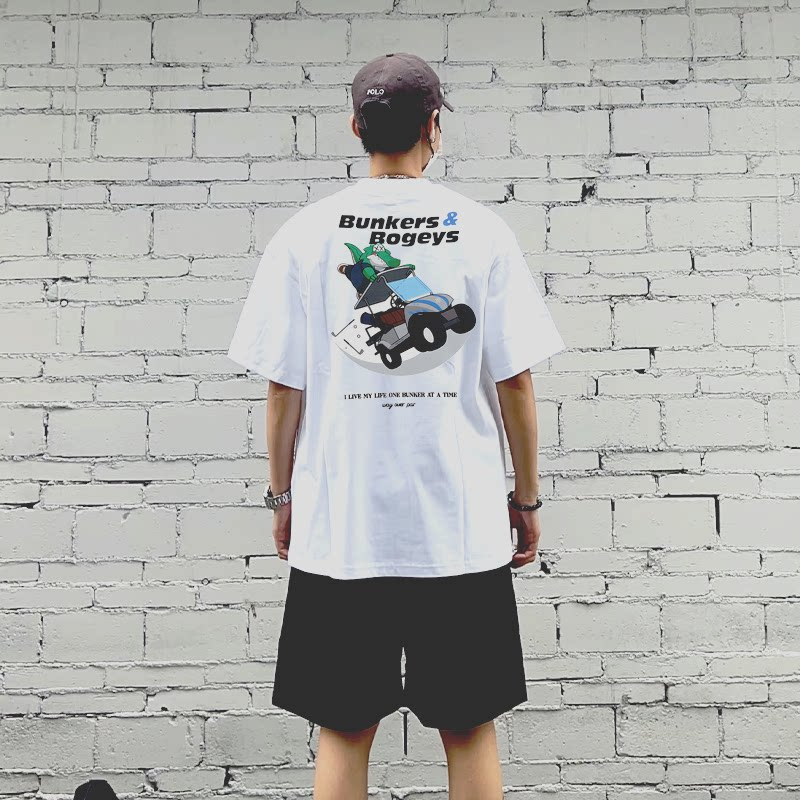Kaos Katun Pria Wanita Bergamb - Streetwear Brand Golf ulasan dan harga