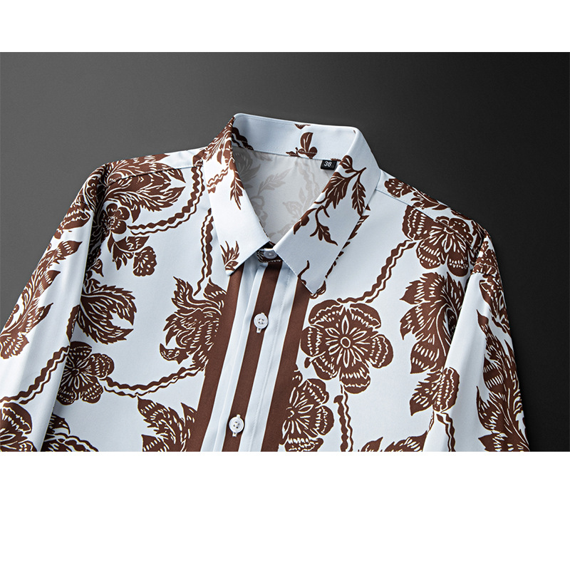 Kemeja Pria Bermotif Bunga Ret - Streetwear Brand With Flowers ulasan dan harga