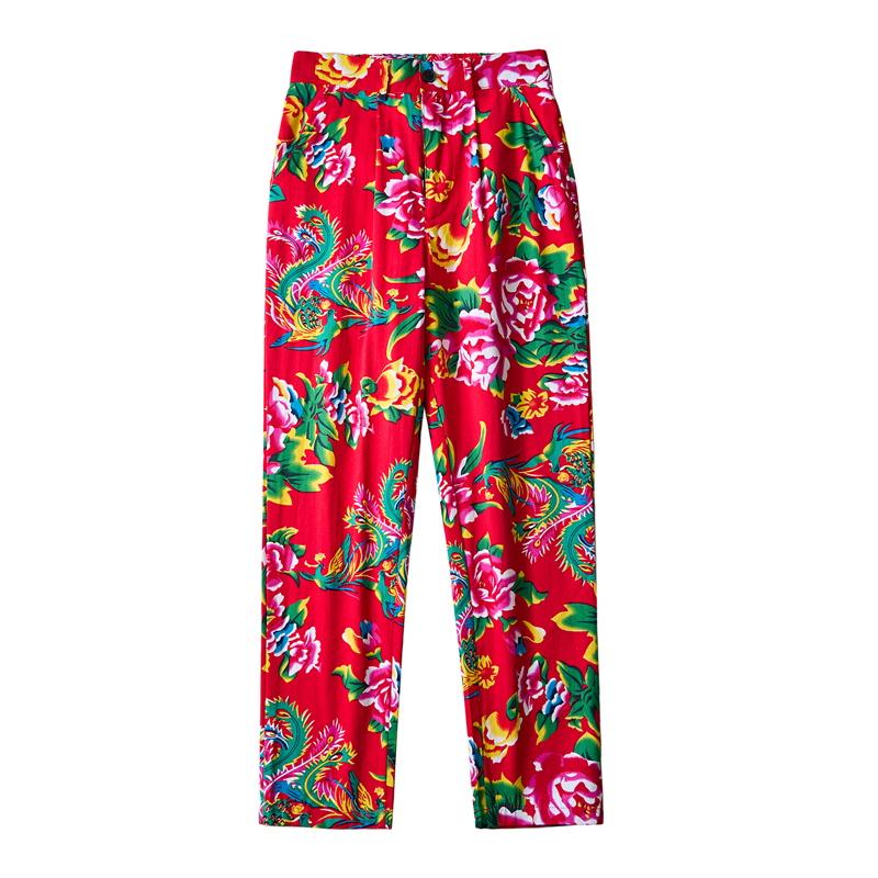 Celana panjang gaya China pria - Streetwear Brand With Flowers ulasan dan harga