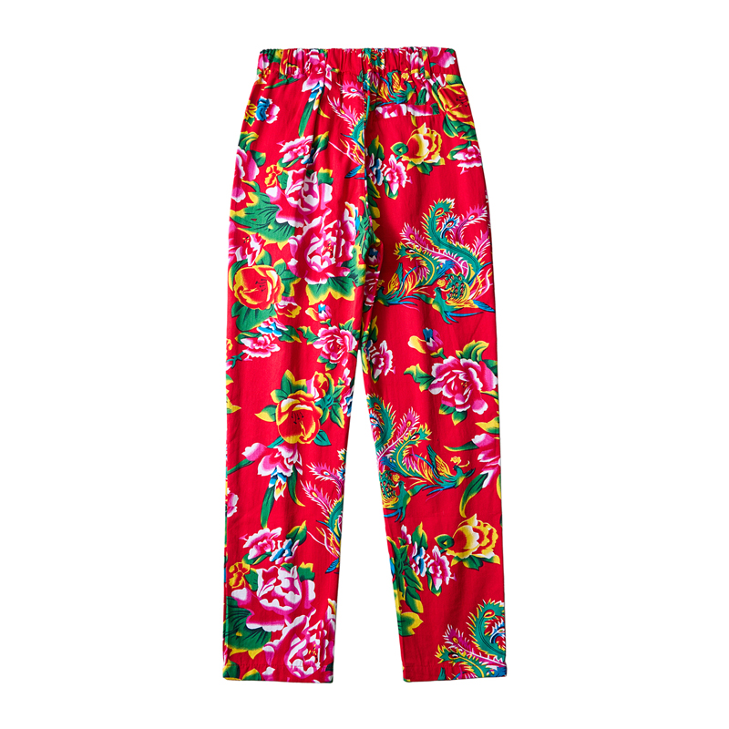 Celana panjang gaya China pria - Streetwear Brand With Flowers ulasan dan harga