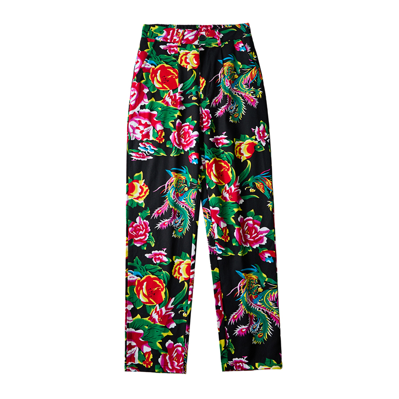 Celana panjang gaya China pria - Streetwear Brand With Flowers ulasan dan harga