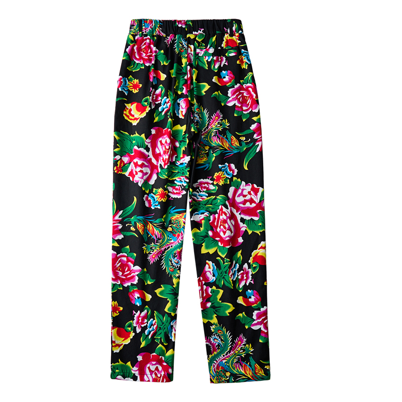 Celana panjang gaya China pria - Streetwear Brand With Flowers ulasan dan harga